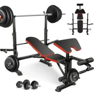 Adjustable Bench Squat Rack Set